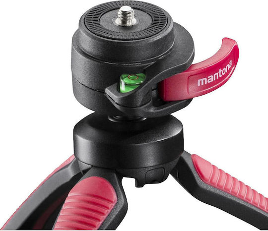 Mantona Kaleido Gaia Tripod - Mini Sundown Red