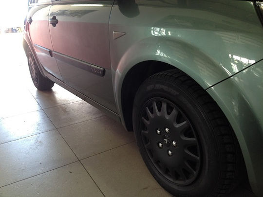 Auto Gs Σετ Τάσια Αυτοκινήτου ΚΤ-996 4τμχ 15" Μαύρο