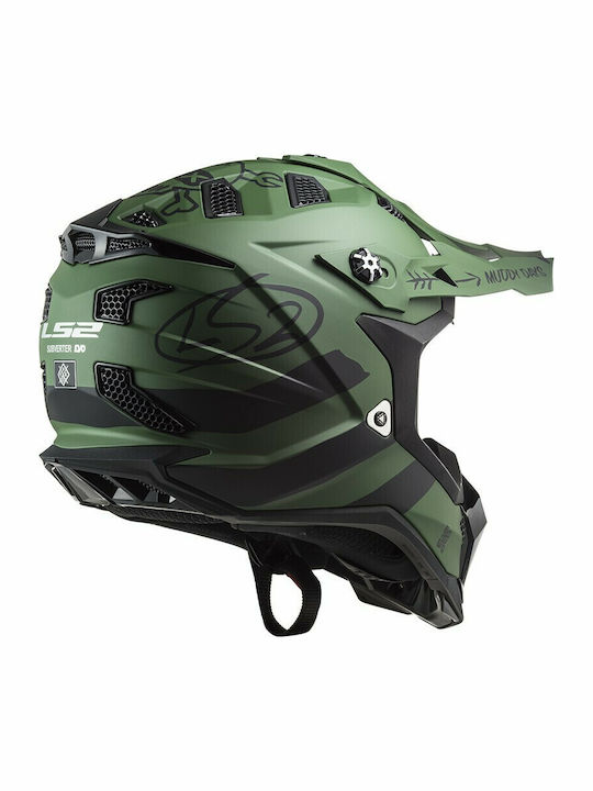 LS2 MX700 Subverter Evo Cargo Matt Military/Green Κράνος Μηχανής Motocross 1300gr