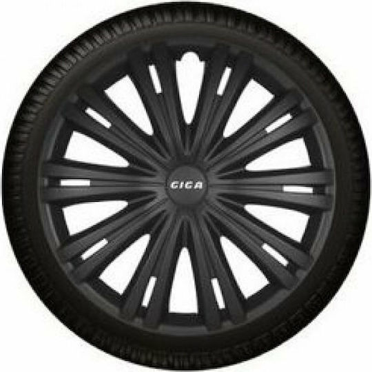Autoline Auto Radkappen Set Giga 4Stück 13" Schwarz