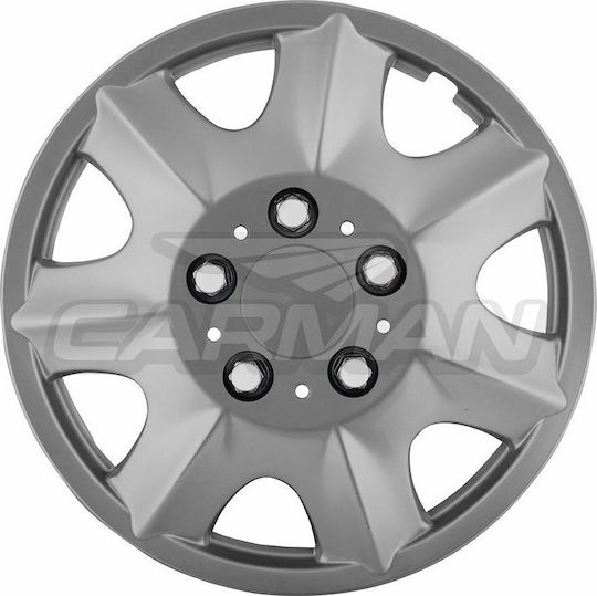 Carman Set Capace De Roți Auto 4 Bucăți 13" Argintii