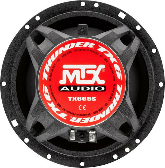 MTX Σετ Ηχεία Αυτοκινήτου Διαιρούμενα 6.5" με 90W RMS (2 Δρόμων)