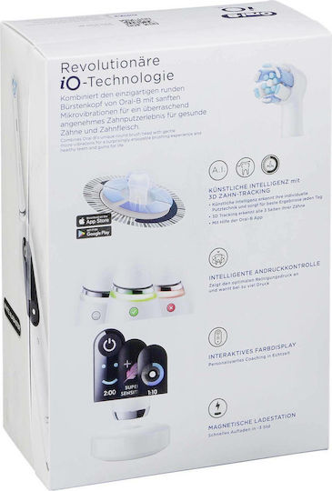 Oral-B iO Series 9N Elektrische Zahnbürste mit Reisetasche Weiß