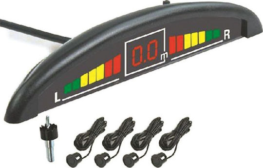 Autolegend Car Parking System with Screen and 4 Sensors in Black Color