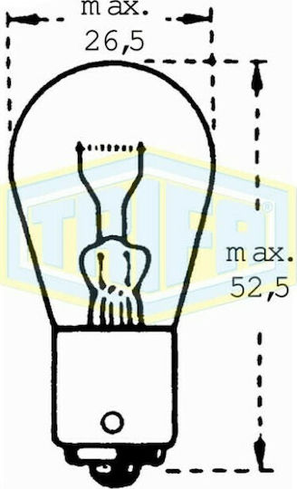 Auto Gs Lamps Car & Motorcycle Trifa 1381 P21/4W 24V 21W 1pcs