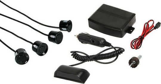 Lampa Car Parking System Setay W4 with Screen and 4 Sensors in Black Color