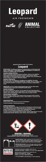 Feral Αρωματική Καρτέλα Κρεμαστή Αυτοκινήτου Animal Collection Leopard