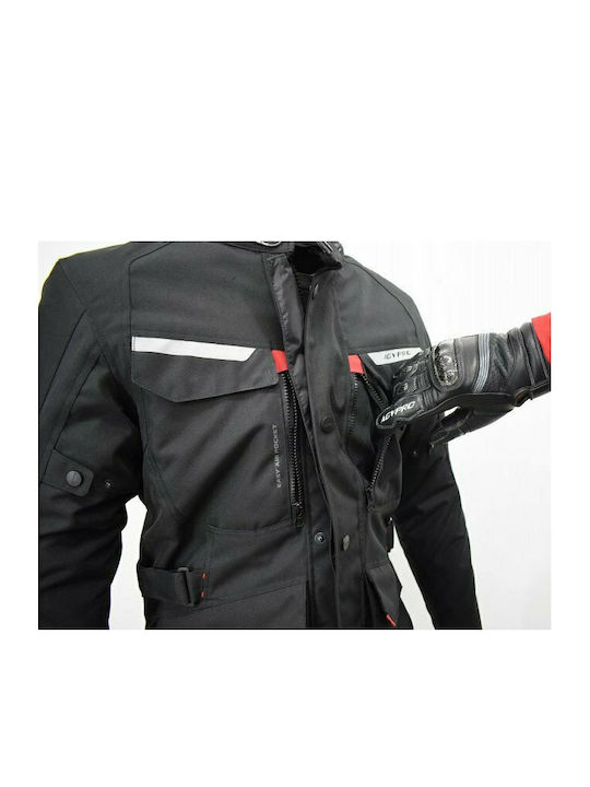 AGVpro Tornado Men's Motorcycle Jacket 4 Seasons Waterproof Black