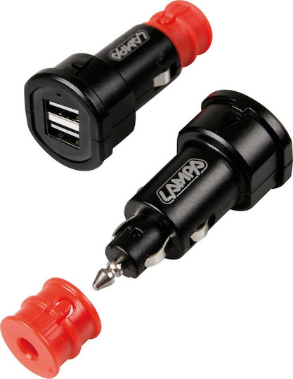 Lampa Fast Car Charger 2.7A Fast Charging with 2xUSB-A Ports