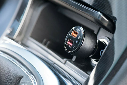 Ednet Qualcomm Quick Charge 3.0 Auto-Ladegerät 5.4A Schnellladung mit Anschlüssen: 2xUSB Schwarz Farbe