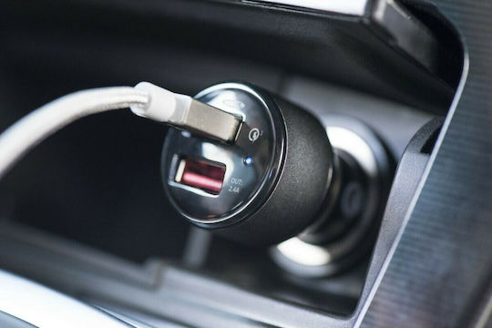 Ednet Qualcomm Quick Charge 3.0 Auto-Ladegerät 5.4A Schnellladung mit Anschlüssen: 2xUSB Schwarz Farbe