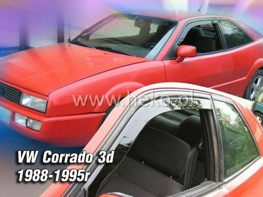 Heko Set of Windbreakers Front Car Dark Fime for Volkswagen Corrado / Crafter 2pcs
