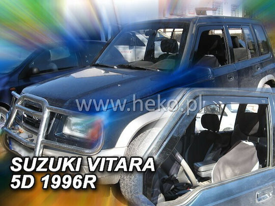 Heko Σετ Ανεμοθραύστες Αυτοκινήτου Μπροστινοί Σκούρο Φιμέ για Suzuki Vitara 5D 1998 2τμχ