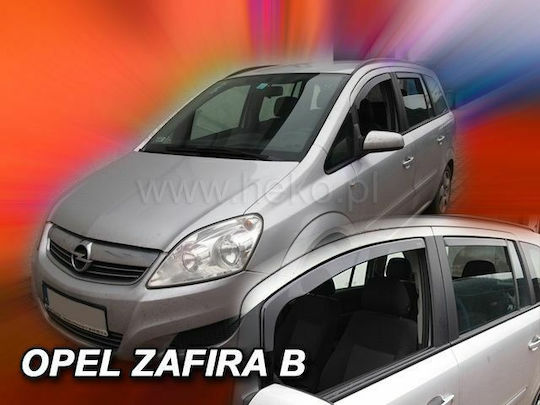 Heko Σετ Ανεμοθραύστες Αυτοκινήτου Μπροστινοί και Πίσω Σκούρο Φιμέ για Opel Signum 4τμχ