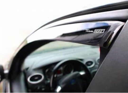 Heko Set of Windbreakers Front Car Dark Fime for Audi Q3 2pcs