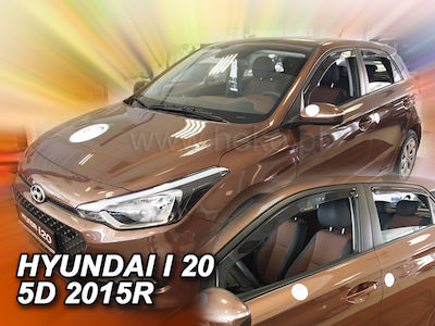 Heko Σετ Ανεμοθραύστες Μπροστινοί & Πίσω για Hyundai I20 5D 2015-2019 4τμχ