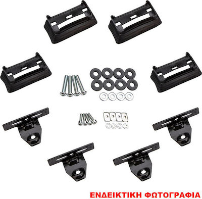 Menabo Tema Kit Άκρα-Πόδια Fix Point για Μπάρες Tema/Tema Alu FIX506FP 4τμχ