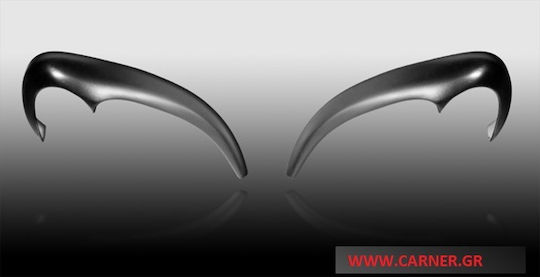 Motordrome Front Headlight Eyebrows for Citroen Saxo 99-04