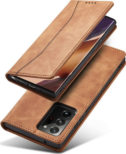 Bodycell PU Leather Book Synthetic Leather Brown (Galaxy Note 20 Ultra) 04-00379