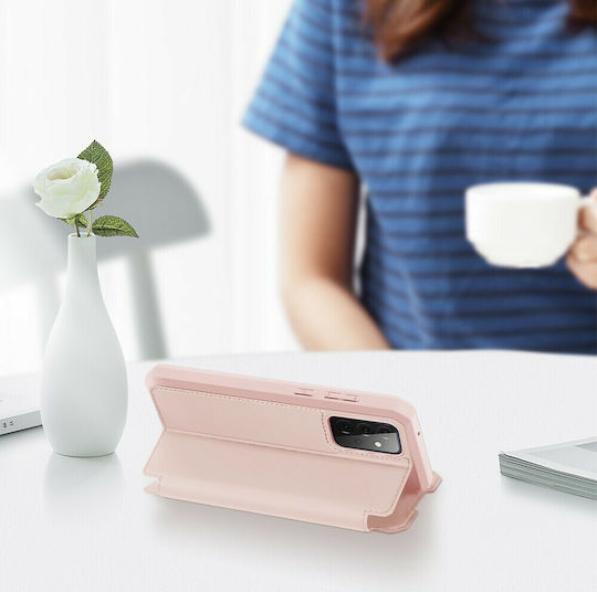 Dux Ducis Skin X Book Δερματίνης Ροζ (Galaxy A72)