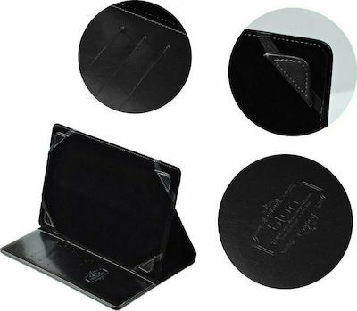 Blun Universal Flip Cover Synthetic Leather Black (Universal 10")