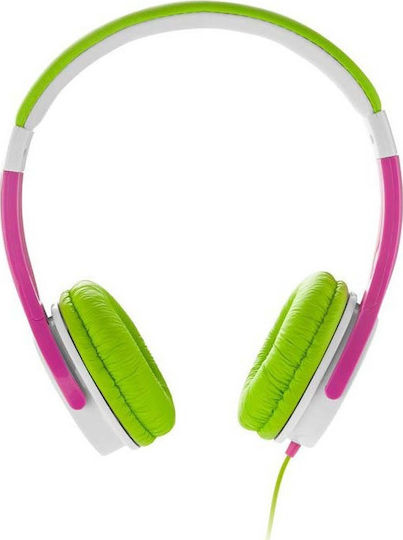 GoGEN MAXISLECHYG Wired On Ear Headphones Green / Pink
