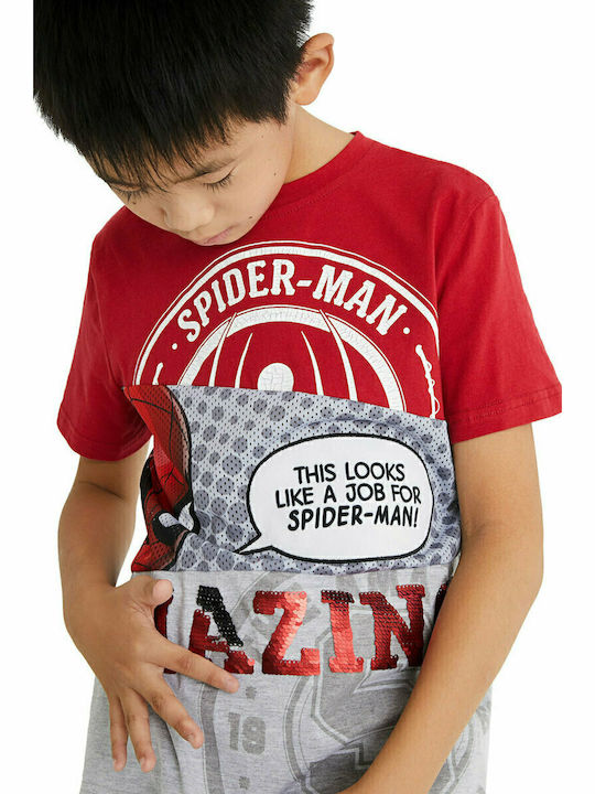 Παιδικό T-shirt Κόκκινο Spider