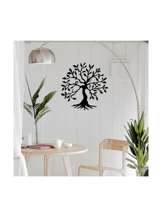 HomeMarkt Декоративен Черен Силует от Метал 60x1.5x60см