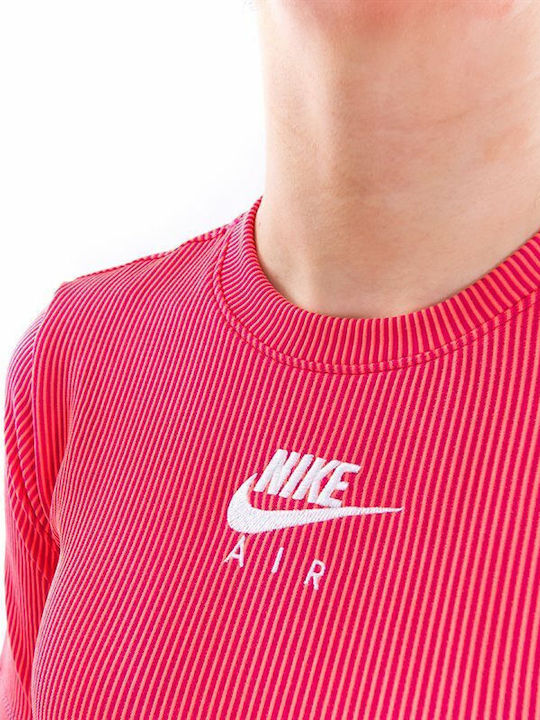 Air Summer Mini Athletic Off-Shoulder Dress Short Sleeve Fuchsia