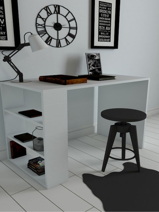Birou Cool Din Lemn Cu Birou Alb 90x50x70cm
