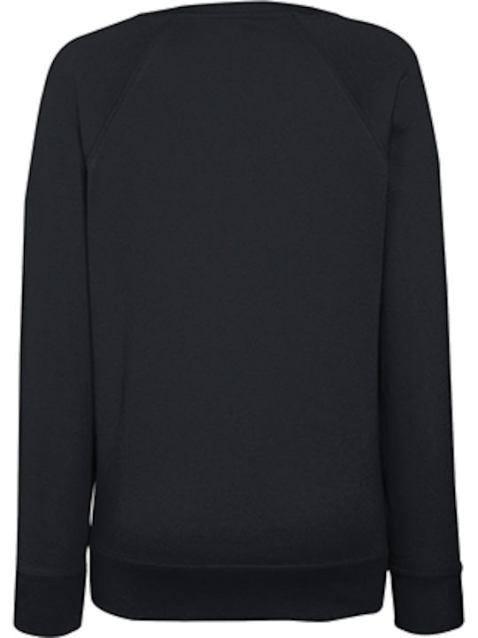 Fruit of the Loom Lightweight Raglan in Schwarz Farbe