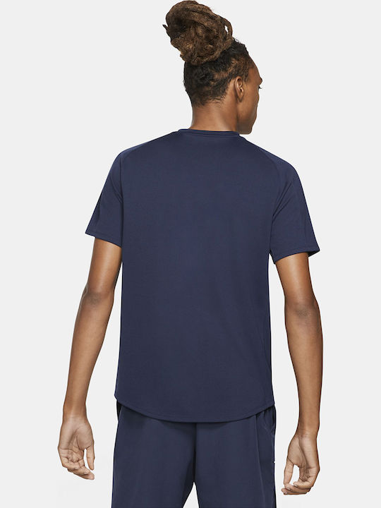 Nike Court Victory Dri-Fit Athletic T-shirt Navy Blue