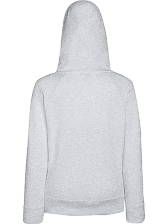 Fruit of the Loom Ladies Lightweight Werbe-Hoodie Heather grey