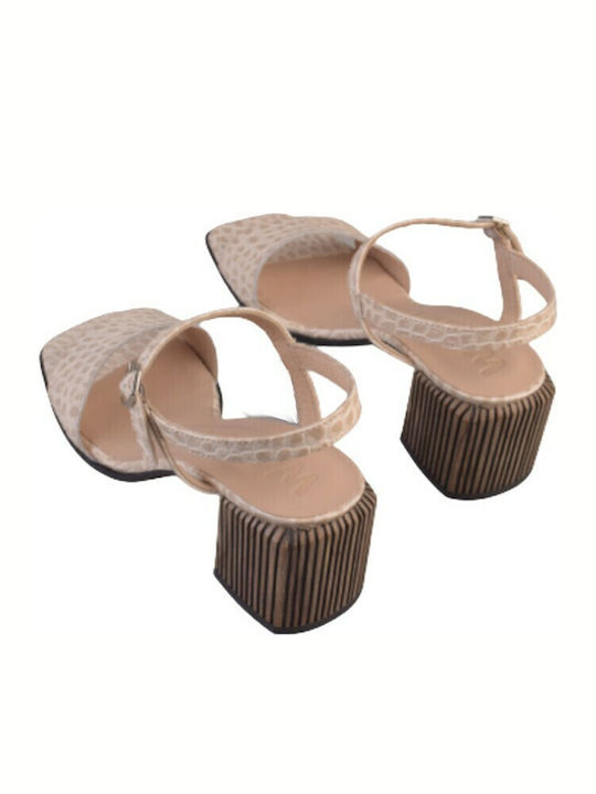 Sandalen Beige