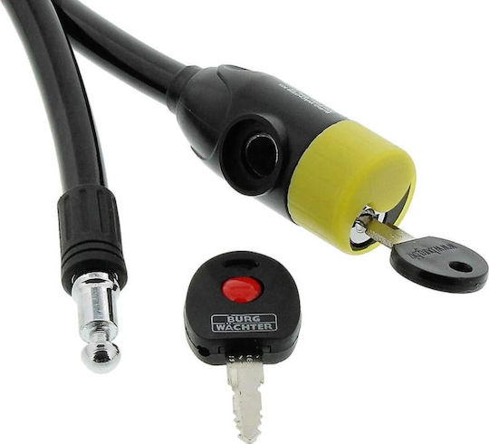 Burg Wachter 340 65L Bicycle Cable Lock with Key Blue