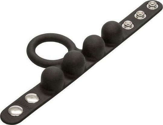 Calexotics Silicone Medium Weighted C-Ring Ball Stretcher Black
