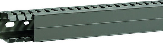 Hager Tehalit BA7A Canal de Cablu cu suport perforat din Plastic 40x40mm Gri 2m