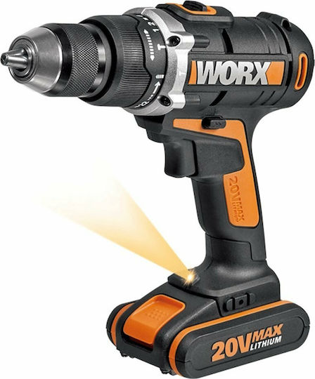 Worx WX372 Κρουστικό Δραπανοκατσάβιδο Μπαταρίας 20V 2x2Ah