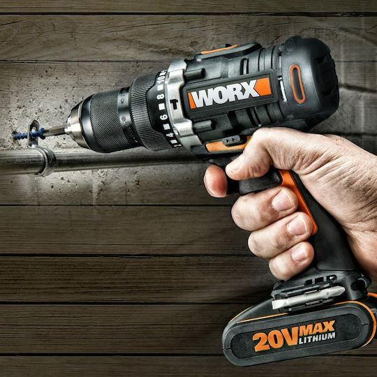 Worx WX372 Κρουστικό Δραπανοκατσάβιδο Μπαταρίας 20V 2x2Ah