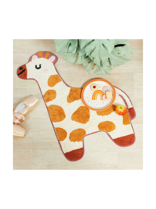 Sass & Belle Giraffe Kids Rug Cotton Portocaliu 57x80cm