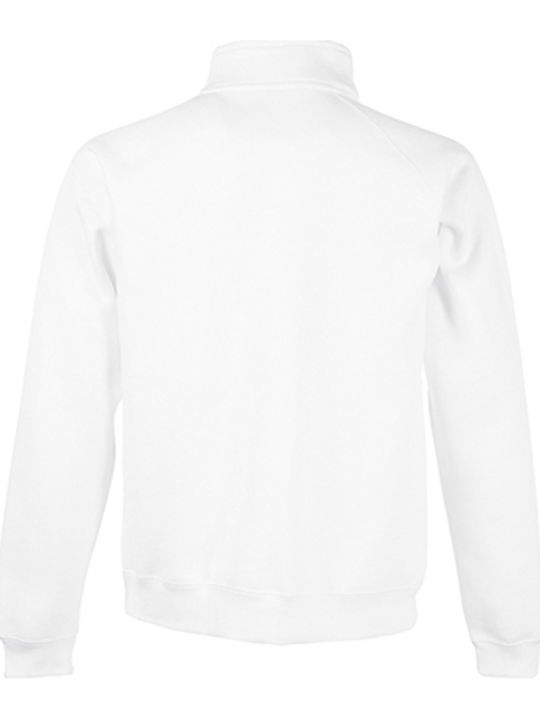 Fruit of the Loom Premium Men's Long Sleeve Promotional Cardigan White