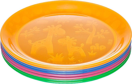 Nip Baby Food Plate Set of 4 children's plates made of Plastic Multicolour 4pcs