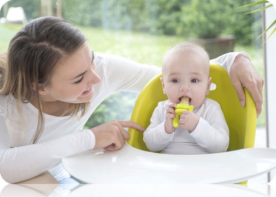 Kidsme Πιπίλα Φαγητού Μωβ "Feeder" από Σιλικόνη για 4+ μηνών 4τμχ