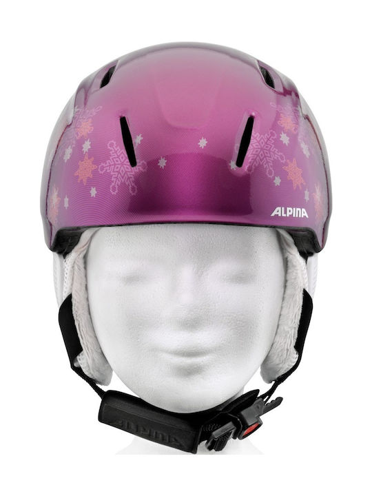 Alpina Carat LX Παιδικό Κράνος για Σκι & Snowboard Purple Star