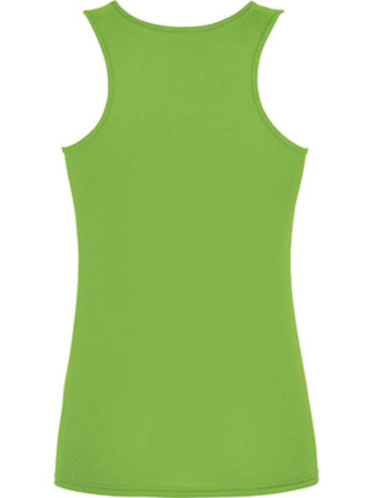 Fruit of the Loom Ladies Performance Femei Bluza Promotională Fără Mâneci Lime Green