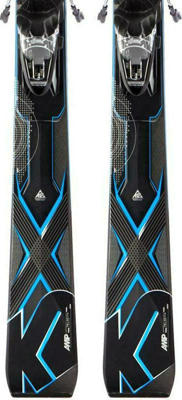 K2 A.m.p Velocity Men's Skis with Bindings for Marker M3 11.0 Gray
