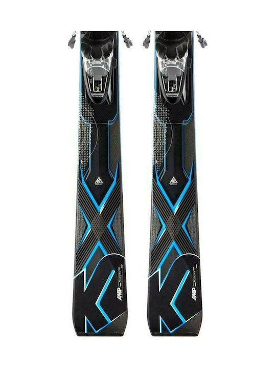 K2 A.m.p Velocity Men's Skis with Bindings for Marker M3 11.0 Gray