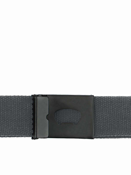 Idol Men's Fabric Webbing Belt Belt Gray