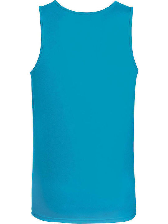 Fruit of the Loom Performance Men's Sleeveless Promotional Blouse Azure Blue