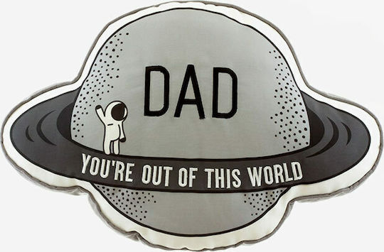 Sass & Belle Dekokissen für Wiege Dad You're Out Of This World Gray Sass & Belle Dekokissen für Wiege Dad You're Out Of This World Gray